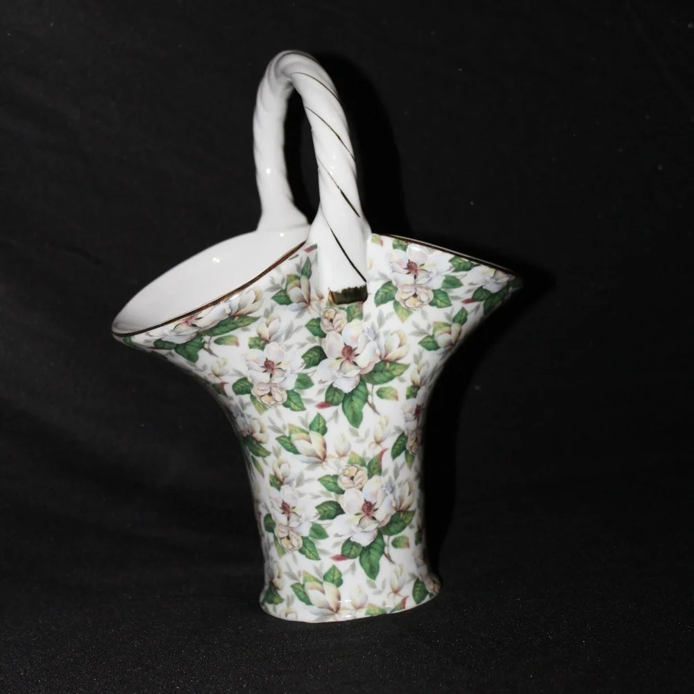 Formalities Dogwood Floral Basket Vase by Baum Bro